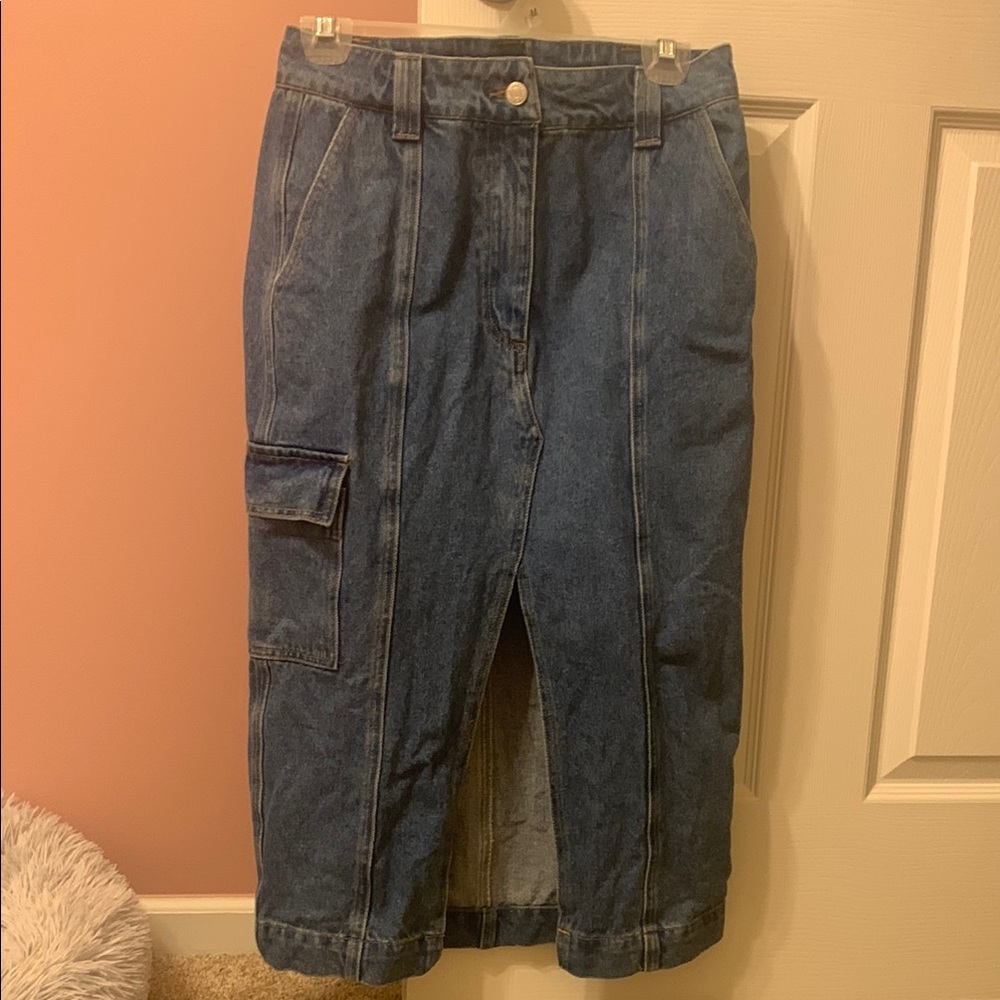 Forever 21 Denim Midi Skirt